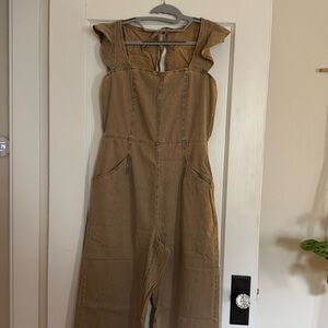 NWT Free People vintage Denim Jumpsuit size M